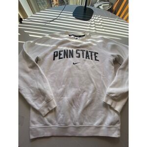 Nike Penn State Nittany Lions White Crewneck Sweatshirt BQ8514-100 Mens Small